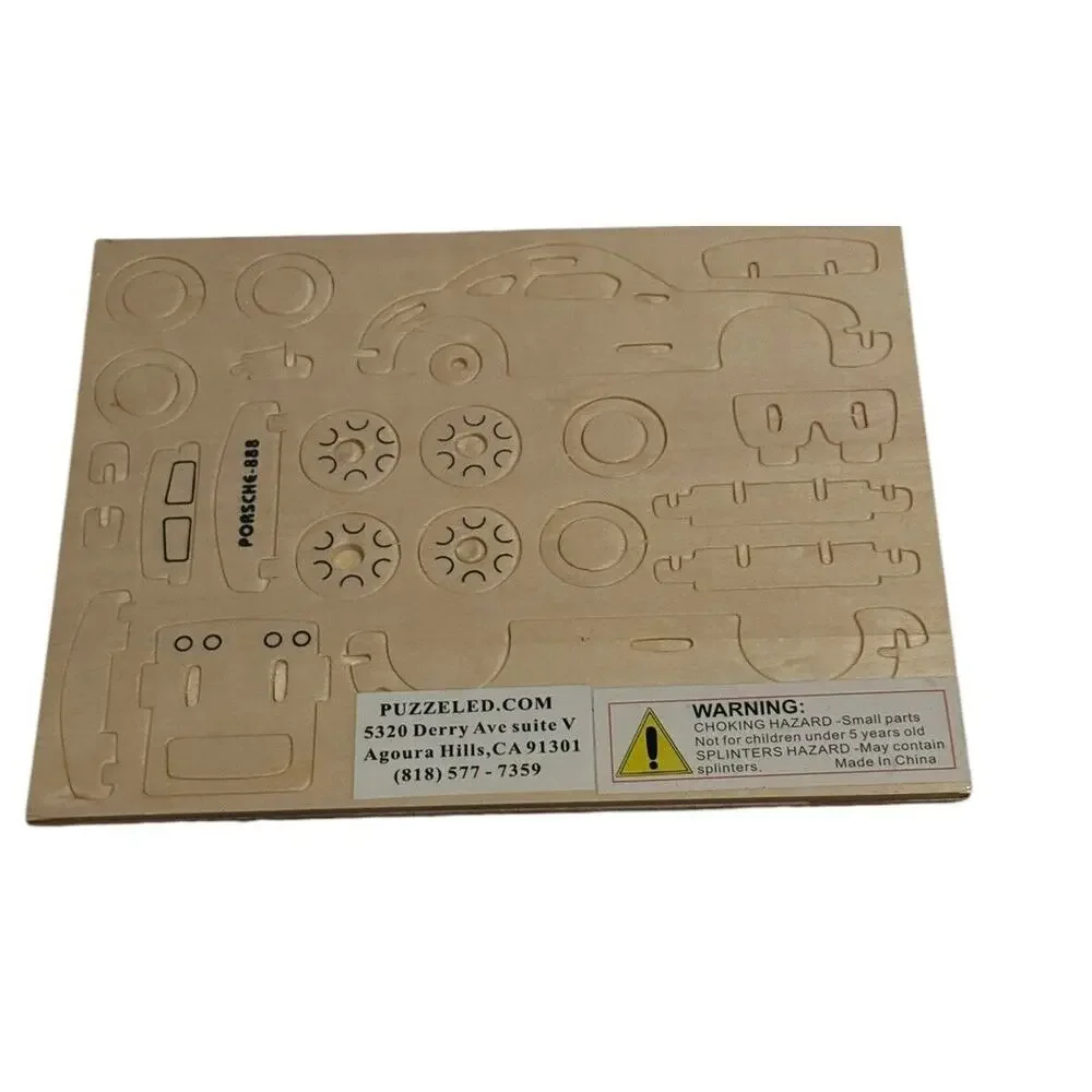 Wood Craft Construction Kit Puzzled P-911 3D Wooden Puzzle Porsche Child Kid Toy